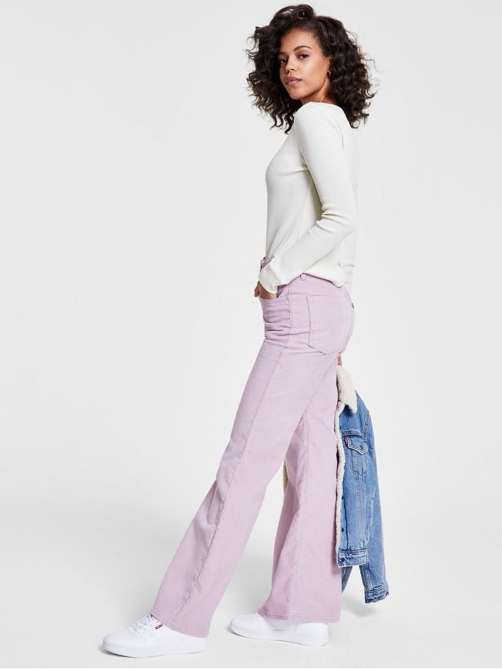 NWT Levi's Ribcage Bell Raw Hem Super High-Rise - Picture 3 of 14
